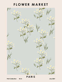 Magnettafel Flower Market, Paris I