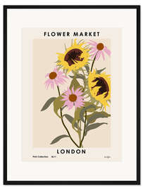 Gerahmter Kunstdruck Flower Market, London