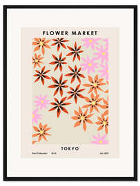 Gerahmter Kunstdruck Flower Market, Tokyo