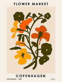 Magnettafel Flower Market, Copenhagen