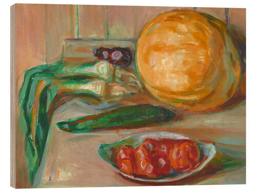 Tableau en bois Still Life with a Pumpkin