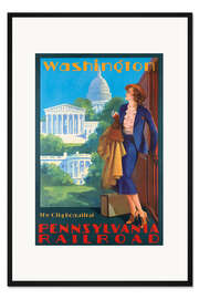 Gerahmter Kunstdruck Travel to Washington via Pennsylvania Railroad