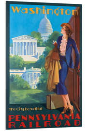 Magnettafel Travel to Washington via Pennsylvania Railroad