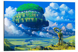 Magnettafel Ein Schloss in den Wolken