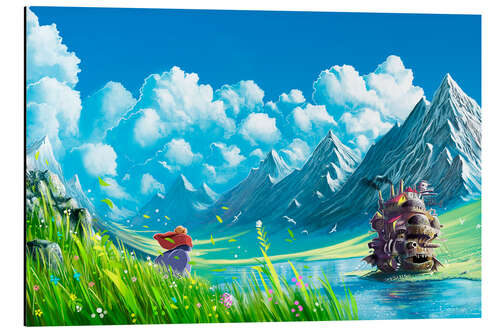 Tableau en aluminium Castle on Lake