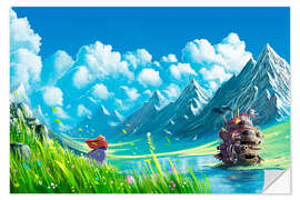 Sticker mural Castle on Lake