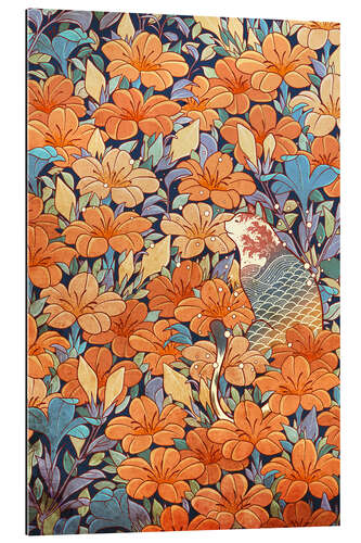 Galleriprint Neko and Flowers