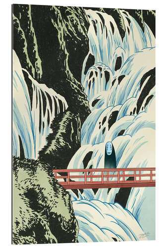 Gallery Print Ohngesicht - Brückengeist am Wasserfall