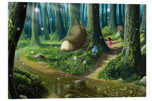 PVC print Totoro's Magical Forest