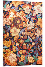 Magnettafel Neko und Kirschblüten