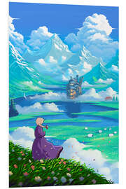 PVC print Gazing at the Castle