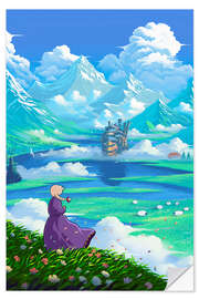 Sticker mural Gazing at the Castle