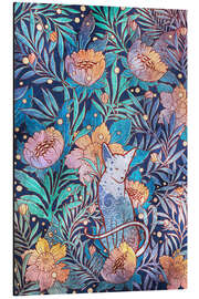 Magnettafel Sphynx im Blumenfeld