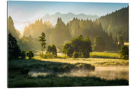 Quadro em plexi-alumínio Forest at Geroldsee and Soiern Mounts