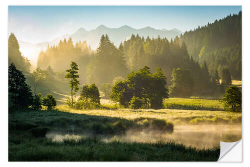 Wall sticker Forest at Geroldsee and Soiern Mounts