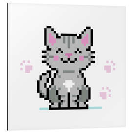 Magnettafel Süße Gepixelte Katze I