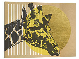 Galleriataulu Gold Geometric Giraffe II