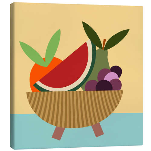 Tableau sur toile Coupe à fruits graphique I