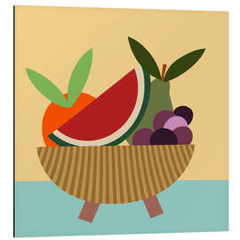 Magnettafel Grafik Obstschale I