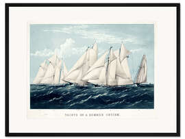 Gerahmter Kunstdruck Yachts on Summer Cruise