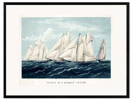 Framed art print Yachts on Summer Cruise