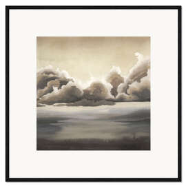 Framed art print Sepia Sea Fret