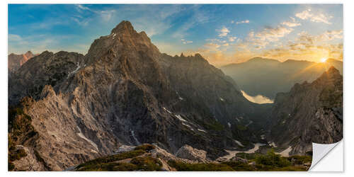 Vinilo para la pared Watzmann East Face in Berchtesgaden National Park