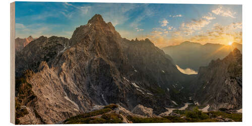 Quadro de madeira Watzmann East Face in Berchtesgaden National Park