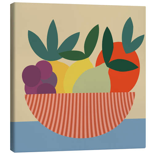 Lienzo Graphic Fruit Bowl II