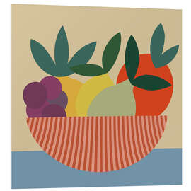 Foam board print Graphic Fruit Bowl II