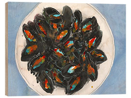 Holzbild Miesmuschel - Samuel Dixon