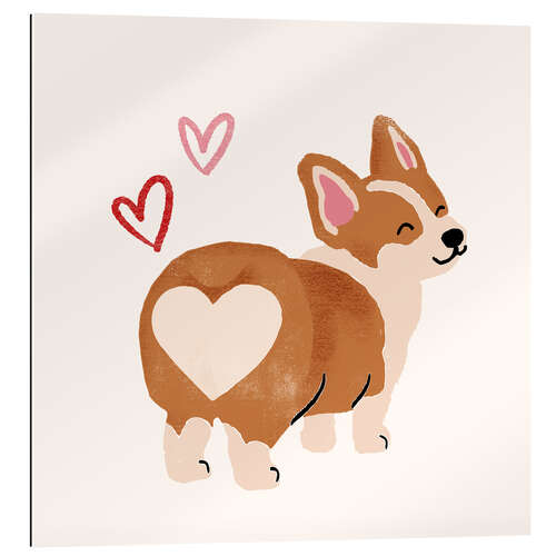 Galleritryk Corgi Heart