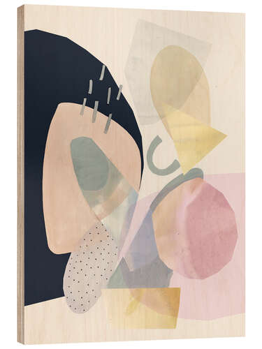 Tableau en bois Sorbet I