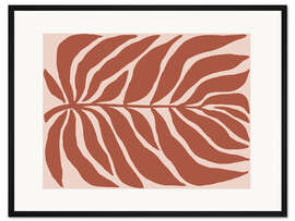 Gerahmter Kunstdruck Terrakotta-Palme
