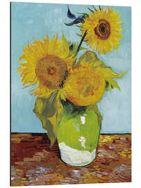 Magnettafel Drei Sonnenblumen