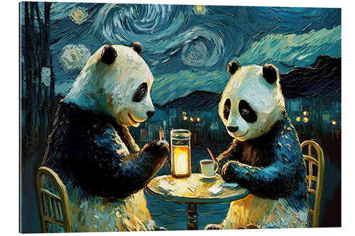 Galleriataulu Cafe Terrace at Night with Pandas I