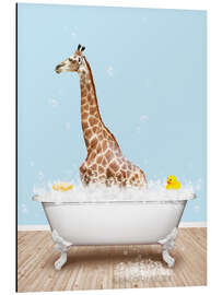 Magnettafel Süße Giraffe in der Badewanne