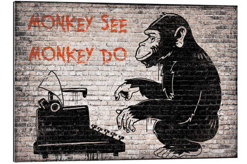 Gallery print Banksy - Monkey See Monkey Do