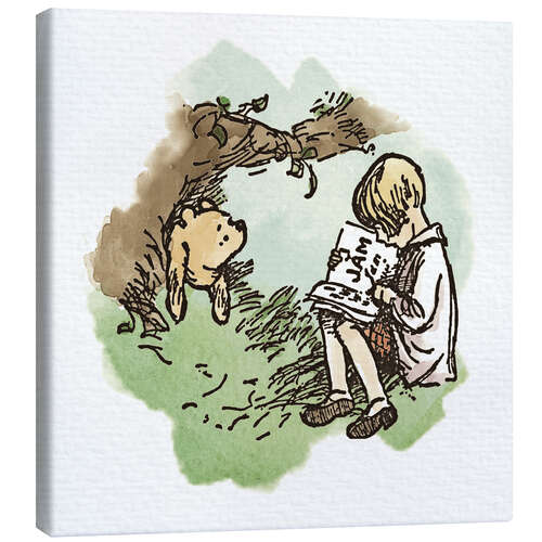 Canvas-taulu Pooh Bear and Christopher Robin III