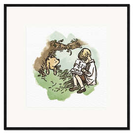 Stampa artistica con cornice Pooh Bear and Christopher Robin III