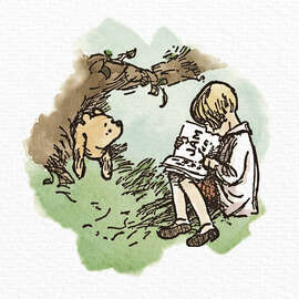 Magnettafel Pu der Bär und Christopher Robin III