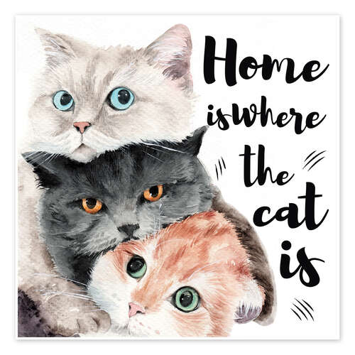 Poster Home is Where the Cat Is