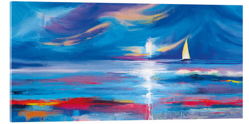 Acrylglas print Sailboat Vista Abstract