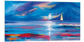 Foam board print Sailboat Vista Abstract