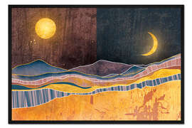 Gerahmter Kunstdruck Abstract Dusk to Dawn