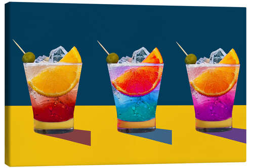 Canvas print Rainbow Cocktails