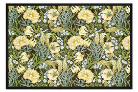 Gerahmter Kunstdruck Extravagante Blumen