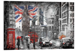 Alumiinitaulu Rainy London Pop