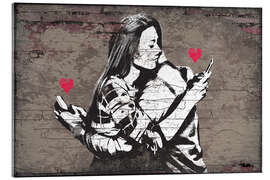 Acrylglasbild  Banksy - Modern Love - Pineapple Licensing