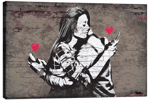 Quadro em tela Banksy - Modern Love